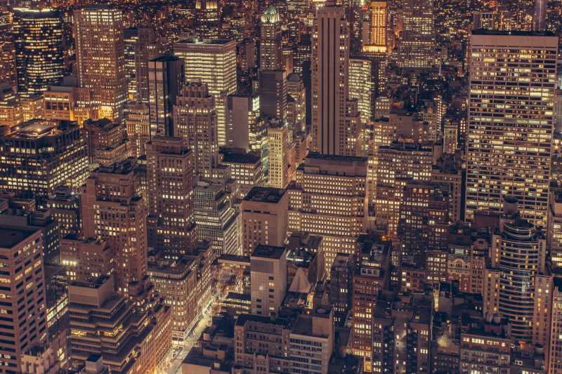 繁华的城市建筑风景