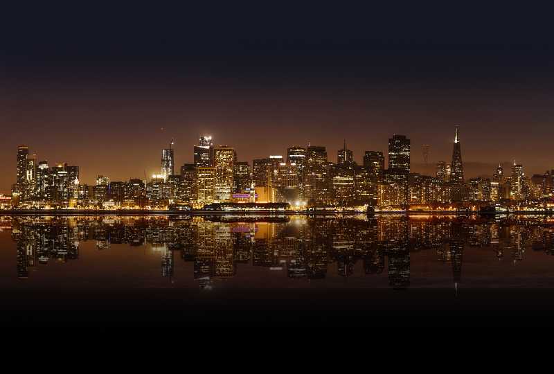 曼哈顿建筑夜景