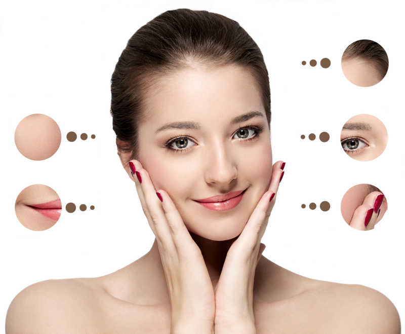 画着精美妆容的美女