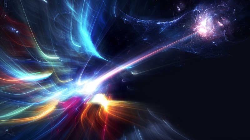 黑色背景下的抽象光斑图形