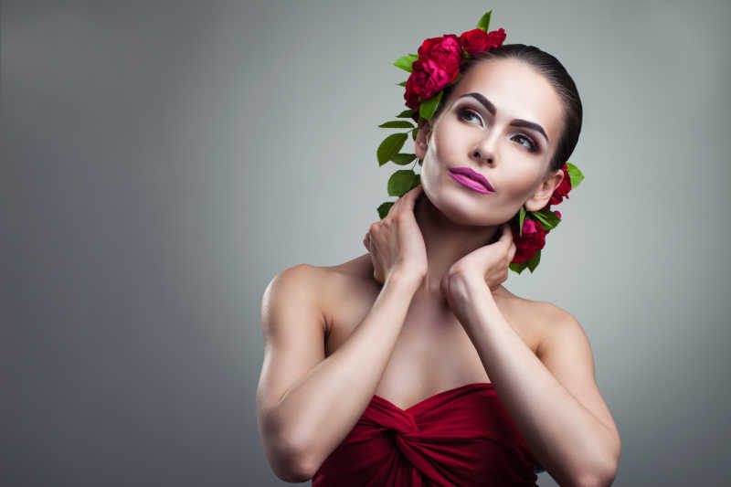 性感并且美丽的模特