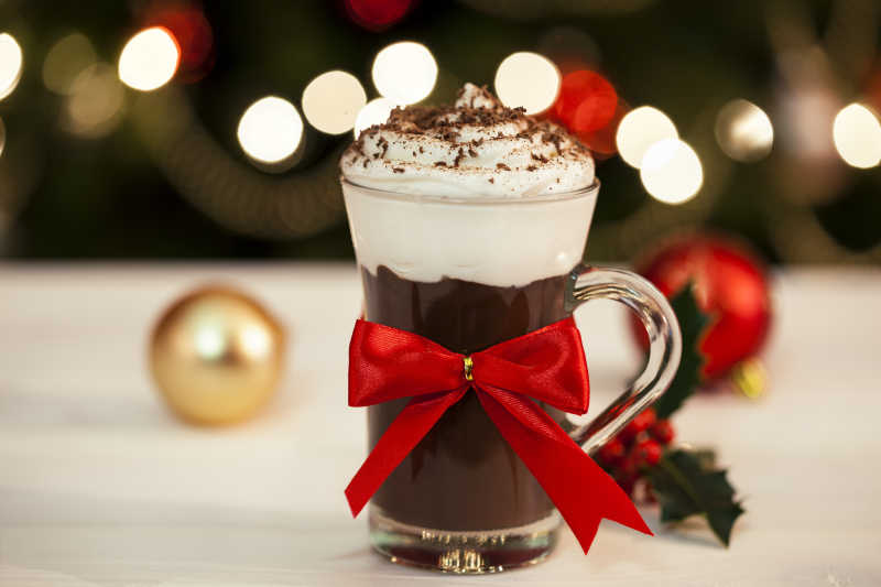圣诞热巧克力牛奶