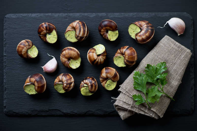 勃艮第的蜗牛食材