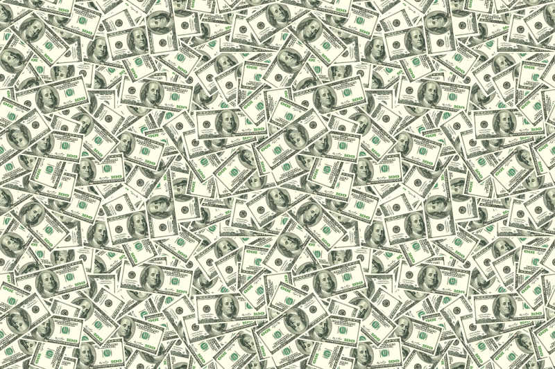 100美元纸币背景