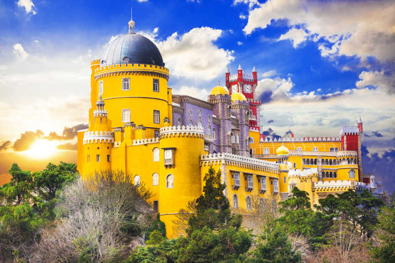 葡萄牙佩纳宫的城堡