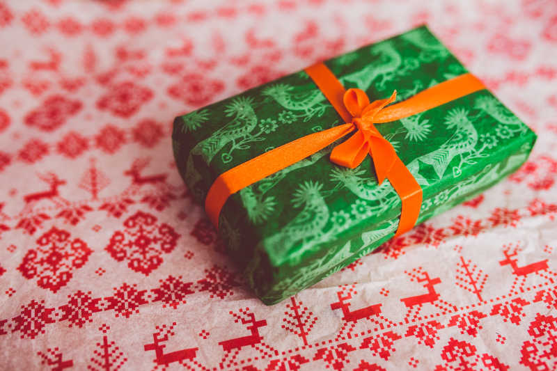 包装好的圣诞节礼物