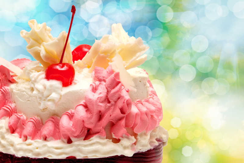 美味的水果蛋糕