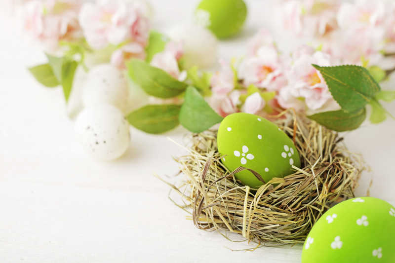 绿色的复活节彩蛋