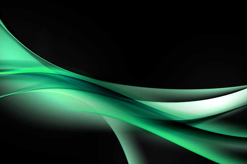 抽象绿色波纹背景