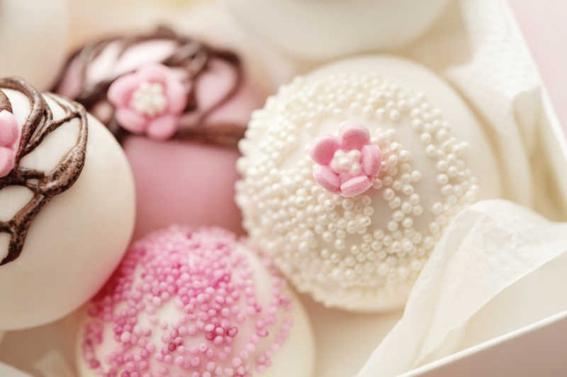 美味的巧克力珍珠蛋糕