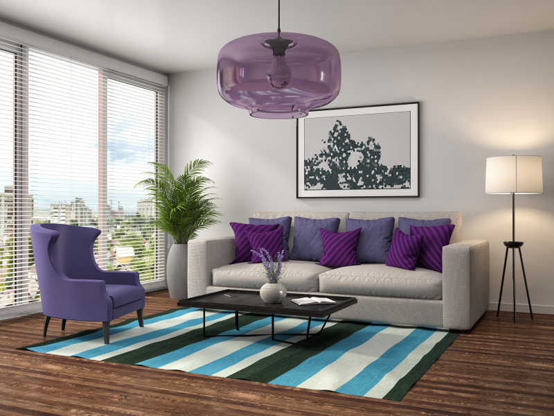 客厅沙发整体布局