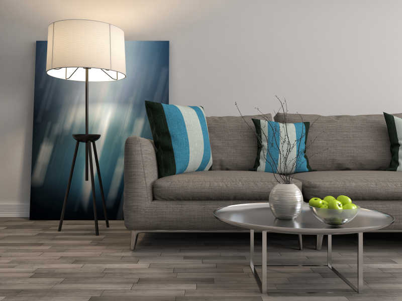 灰色客厅沙发装修