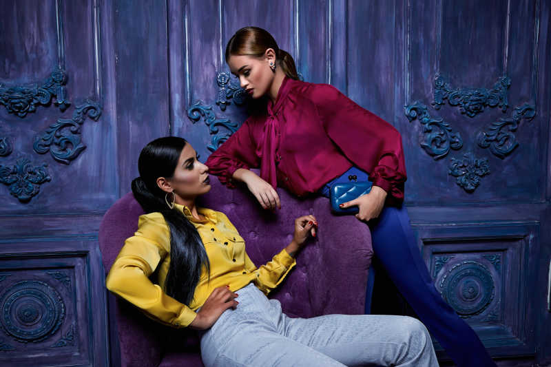 模特的拍照造型