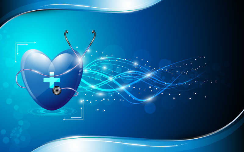 保健数字化抽象设计背景