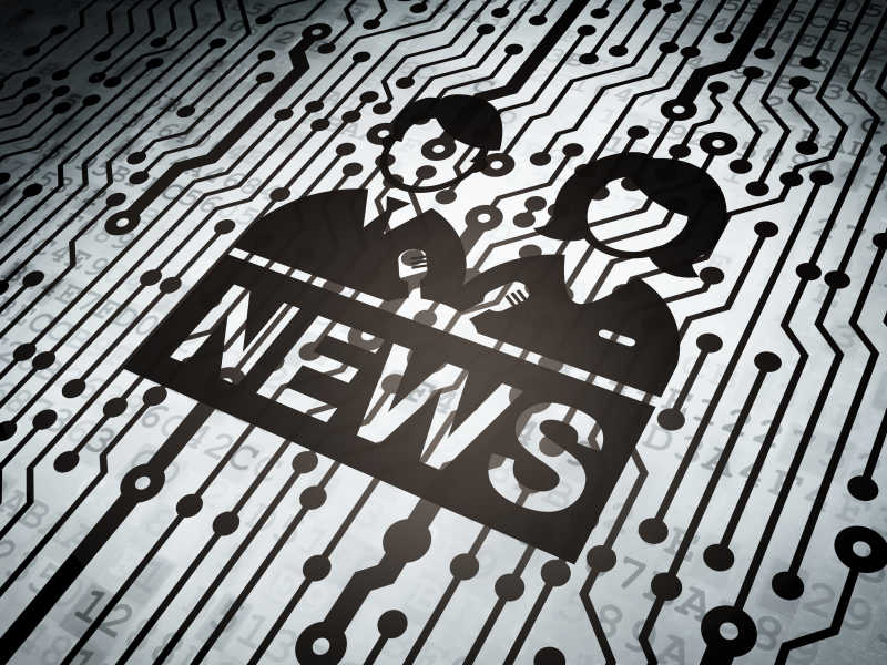 与主持人图标电路板