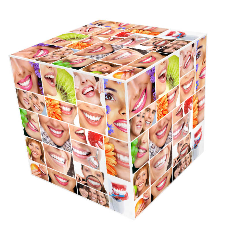 微笑的美女拼图