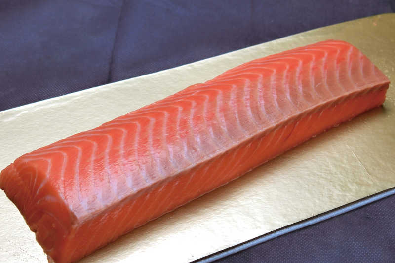 美丽的三文鱼肉