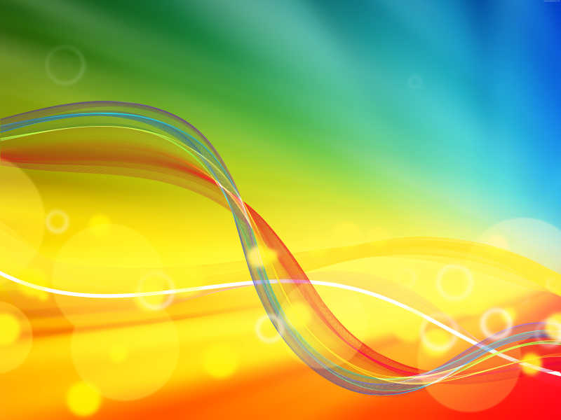 五彩的抽象波浪背景