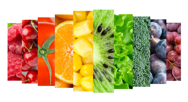 健康新鲜的水果和蔬菜