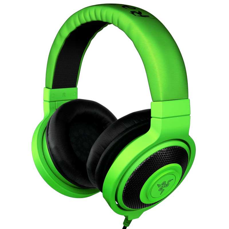 绿色雷鬼的头戴式耳机