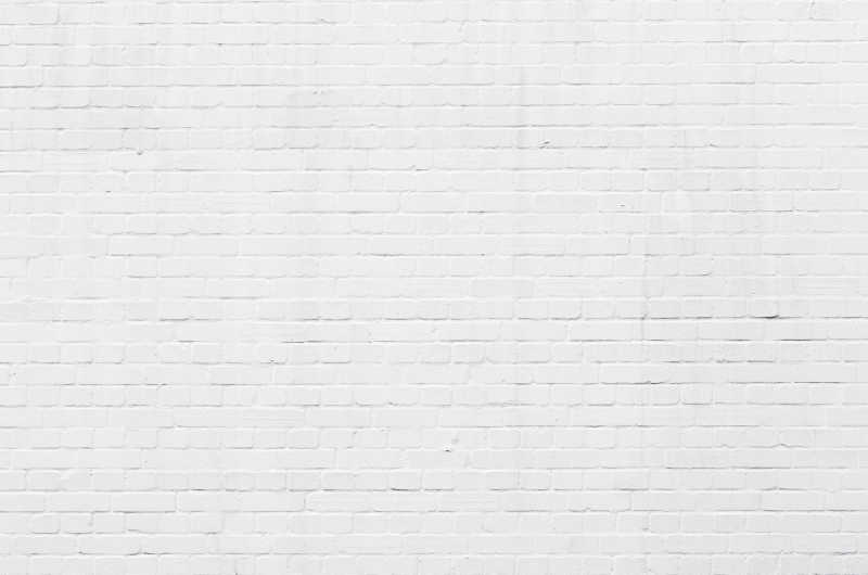 白色的砖墙表面