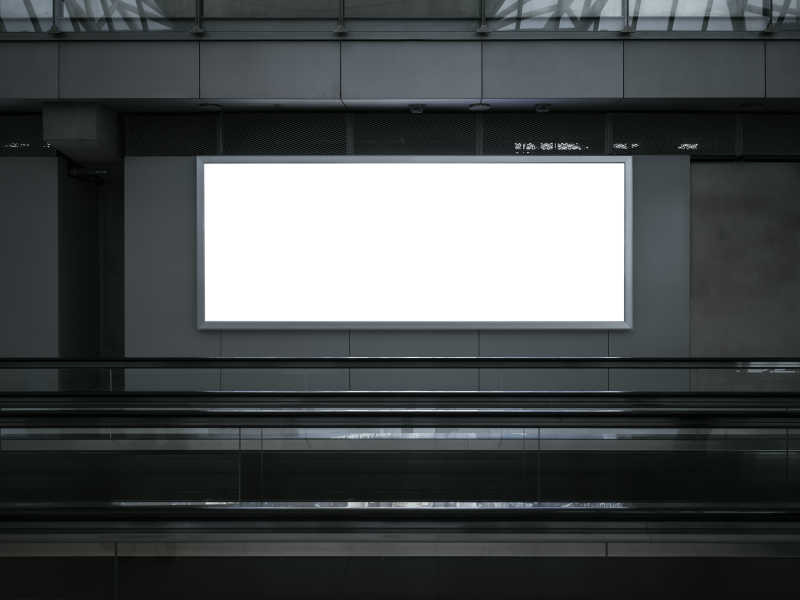 空白灯箱模拟海报广告牌