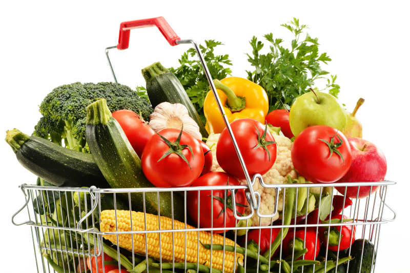 购物篮里的蔬菜