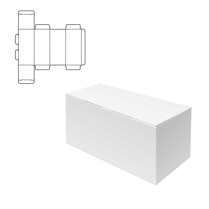长方体纸箱和纸箱结构图