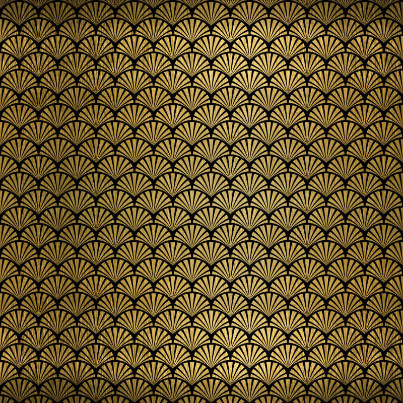 金色贝壳形底纹