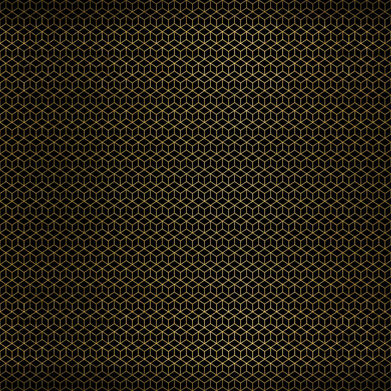 金色立方体底纹