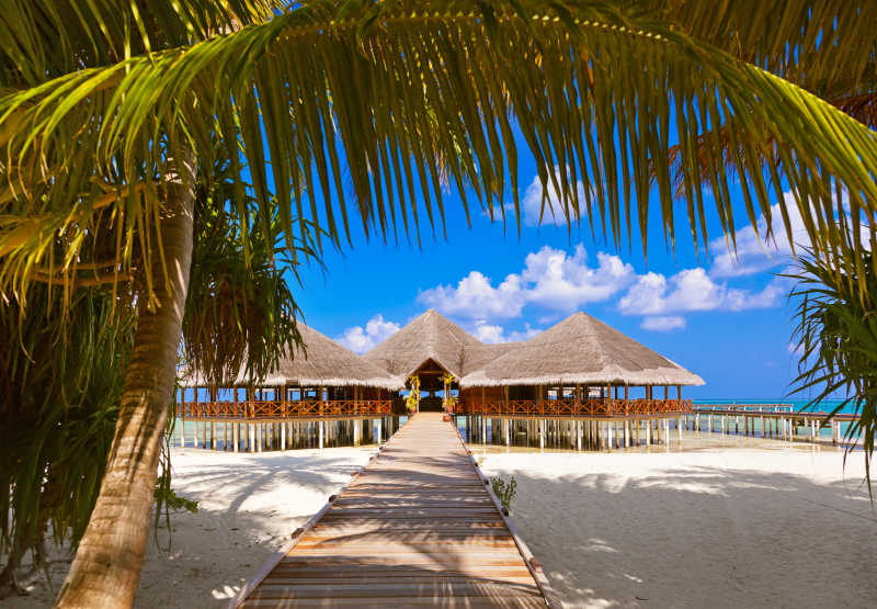 马尔代夫海边度假村