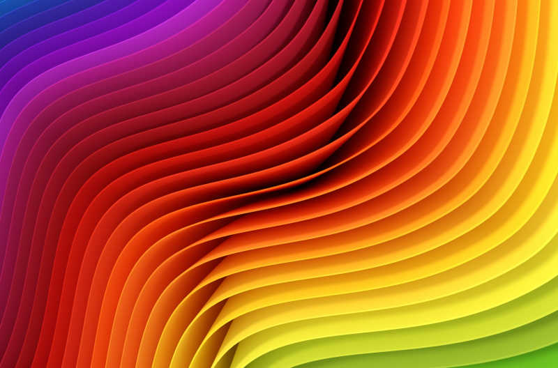 色彩丰富的曲线纹理背景