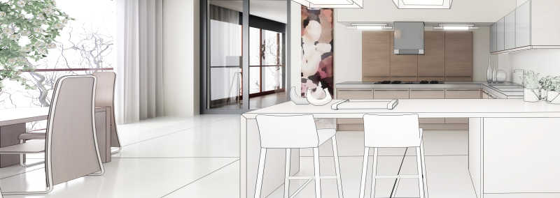 现代化厨房的设计