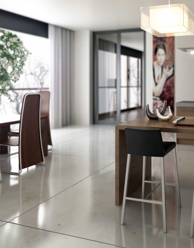 现代宽敞厨房设计