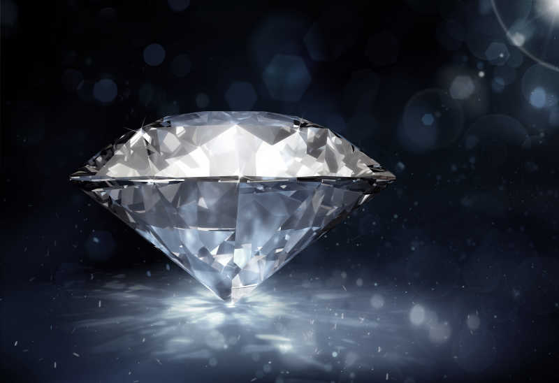 一颗晶莹剔透的钻石