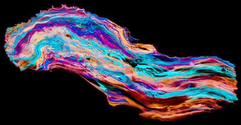 油漆混合的图案