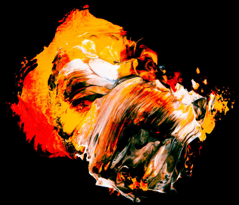 抽象的彩色涂料