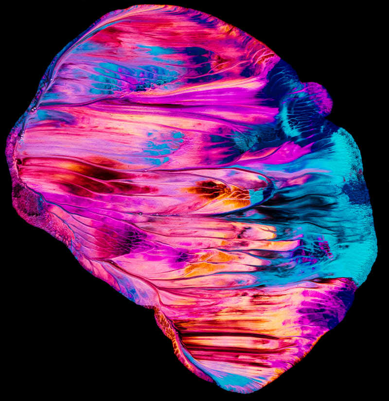 抽象的油漆混合图案