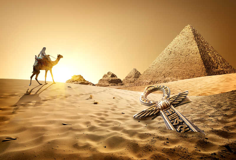 埃及金字塔沙漠