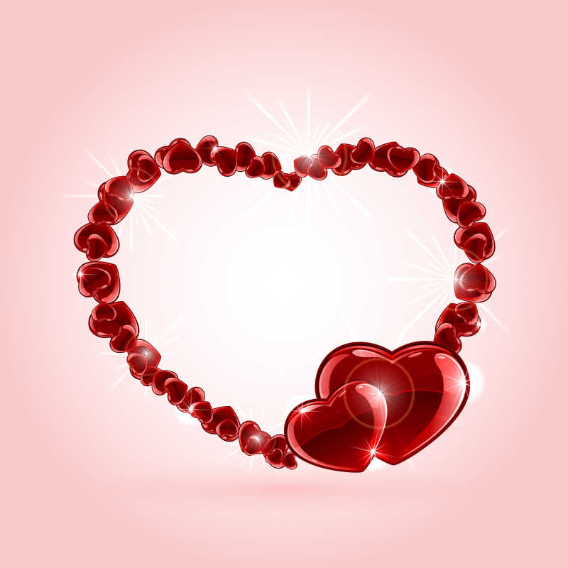 情人节红色的心