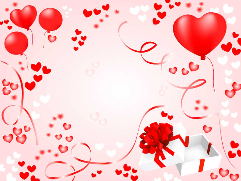 情人节节日背景矢量