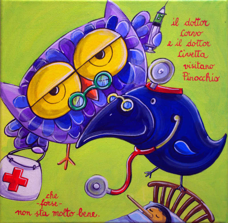 猫头鹰医生给孩子看病