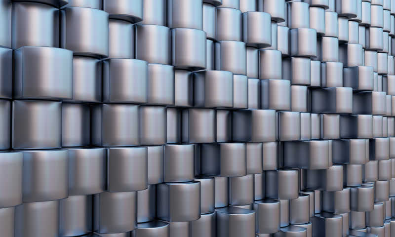 参差不齐的金属背景