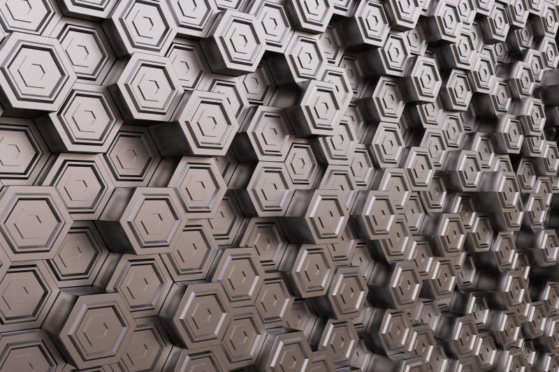 多边形金属背景