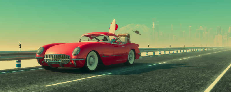 公路上行驶的车和女人呢