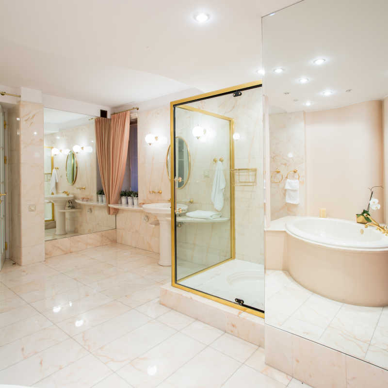 豪华的高端浴室