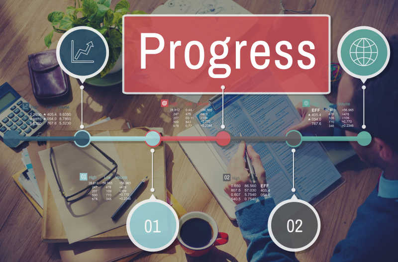 发展理念抽象背景