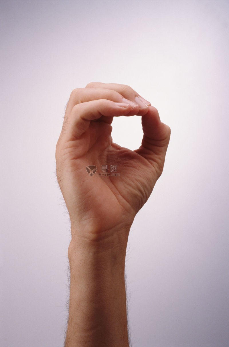 聋哑人字母O的手语