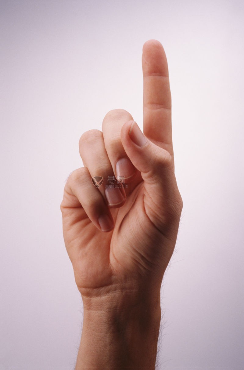 图片 创意图片 聋哑人字母w的手语