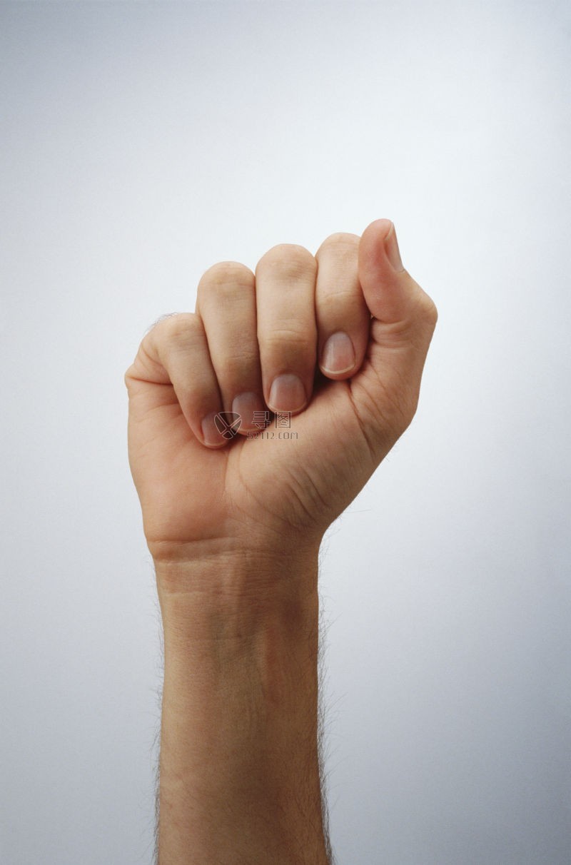 聋哑人字母A的手语